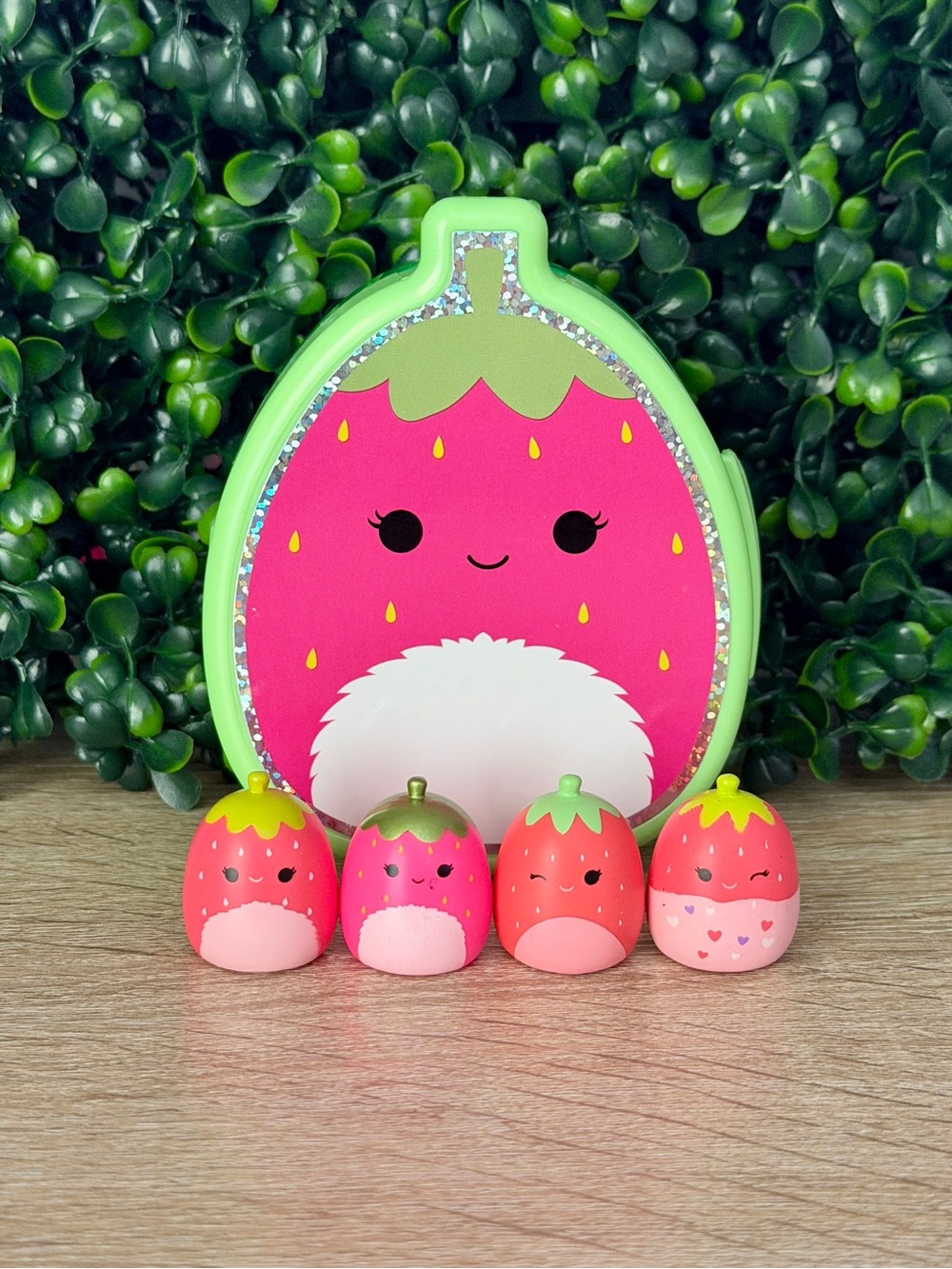 Squish-a-longs by Squishmallows Strawberry Bundle